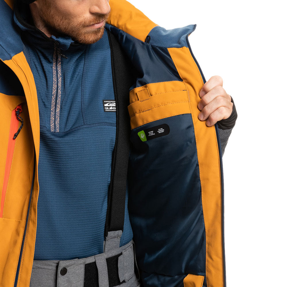 Quiksilver Mission Plus Snowboard/Ski Jacket - Buckthorn Brown