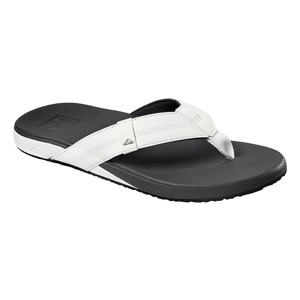Reef Cushion Bounce Phantom Flip Flops - White/Charcoal