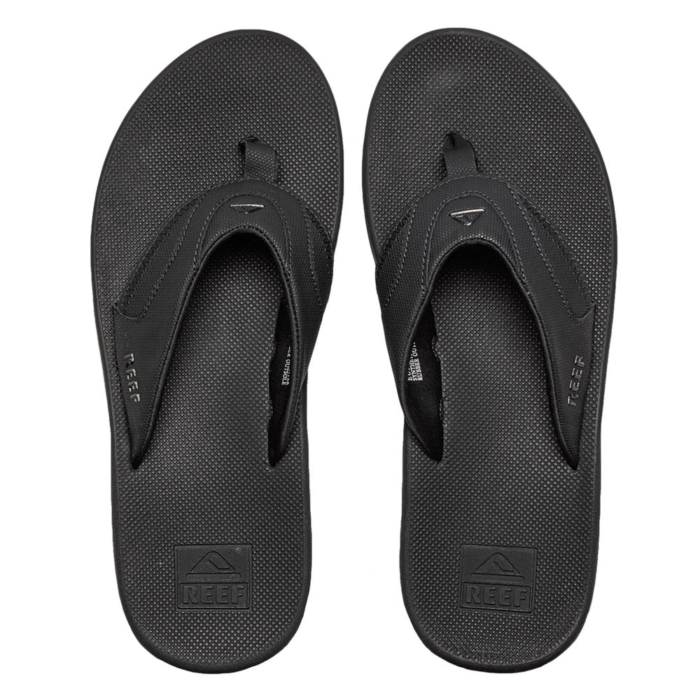 Reef Fanning Flip Flops  - All Black