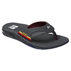 Reef Fanning Flip Flops - Grey/Ocean Sunset