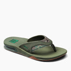 Reef Fanning Flip Flops - Olive Palm