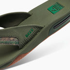 Reef Fanning Flip Flops - Olive Palm