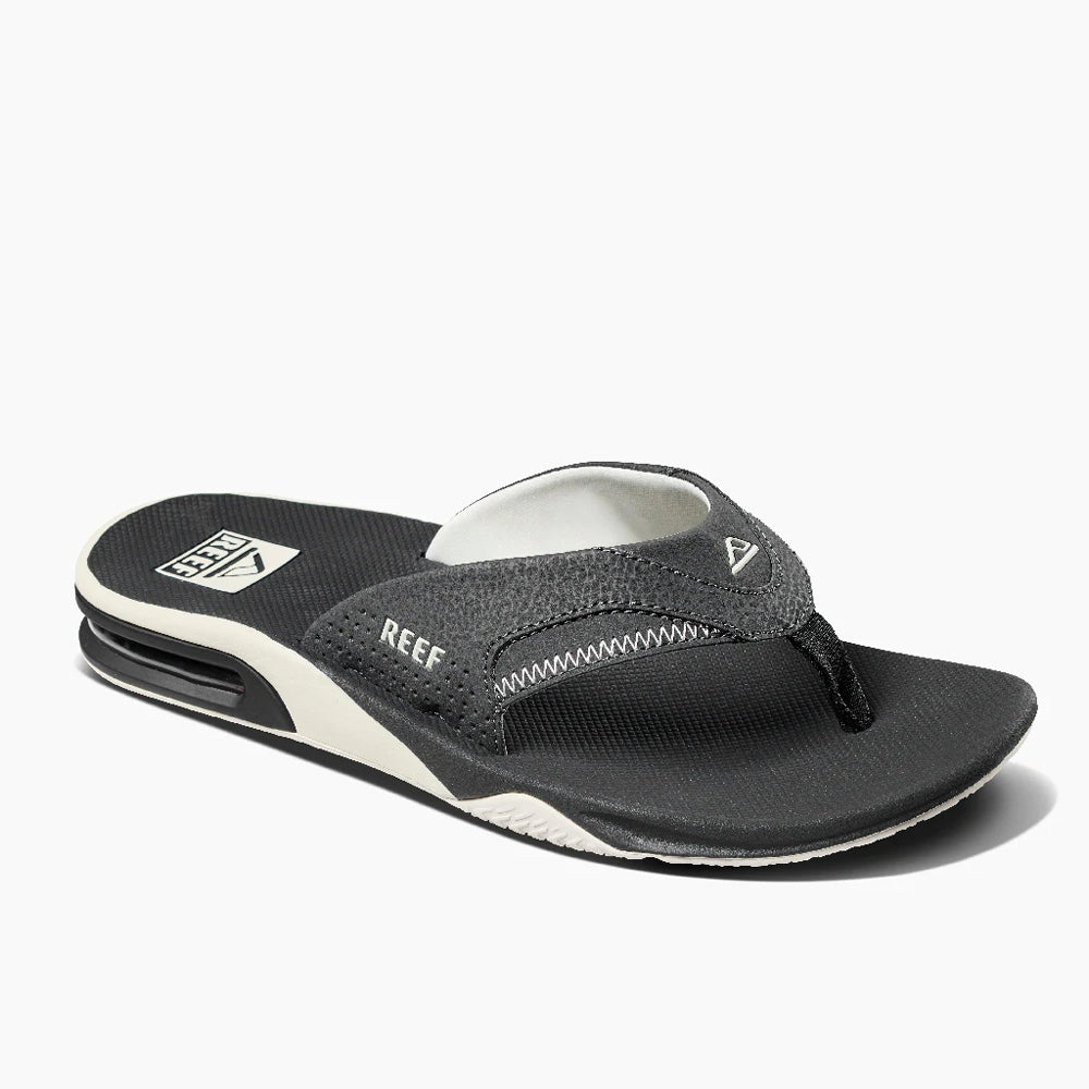 Reef Fanning Flip Flops  - Raven/White