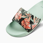 Reef Girls One Slide Sandals  - Mint Monstera