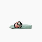 Reef Girls One Slide Sandals  - Mint Monstera