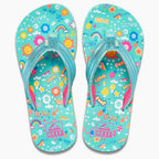 Reef Kids Ahi Flip Flops - Love Rainbow