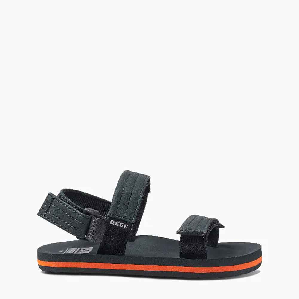 Reef Kids Little Ahi Convertible Sandals  - Grey/Orange
