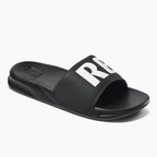 Reef Kids One Slide Sandals  - Black/White
