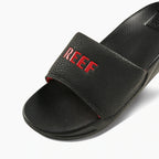 Reef Kids One Slide Sandals  - Black/Red