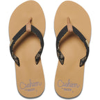 Reef Ladies Cushion Sands Flip Flops  - Black