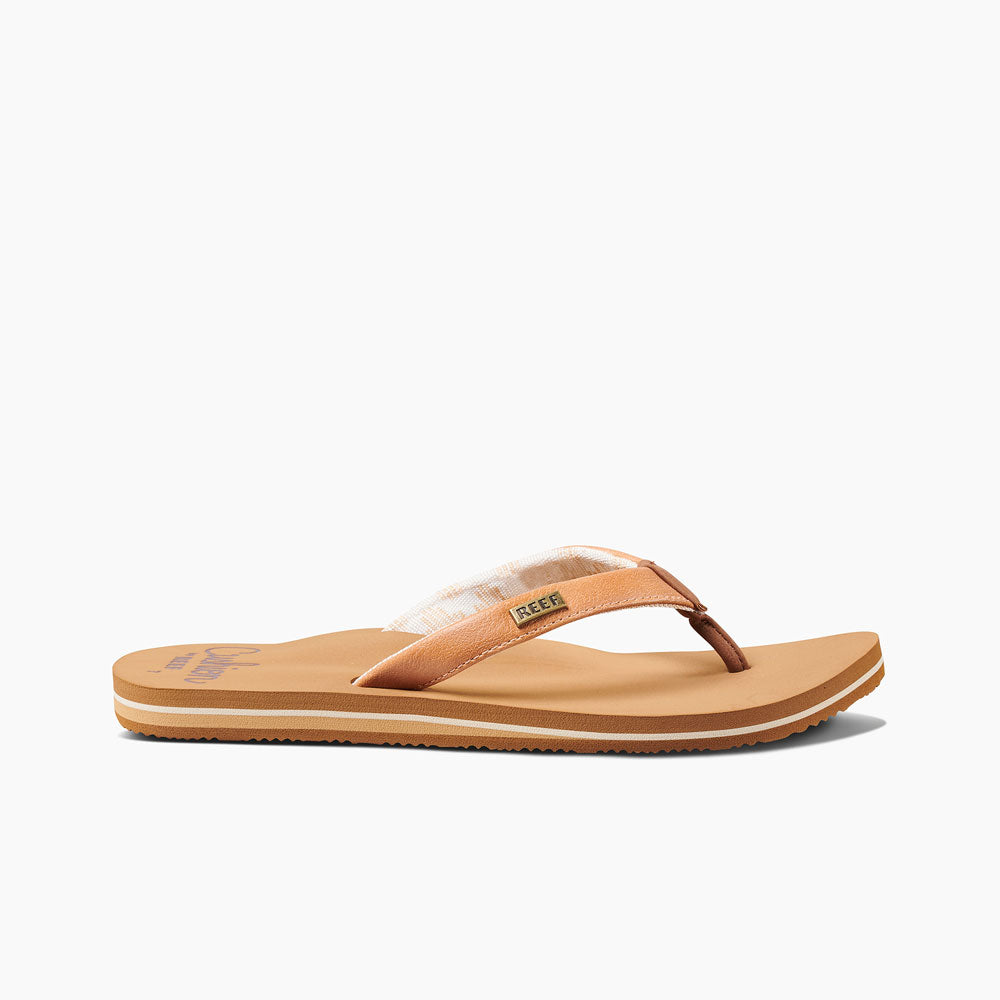 Reef Ladies Cushion Sands Flip Flops  - Natural