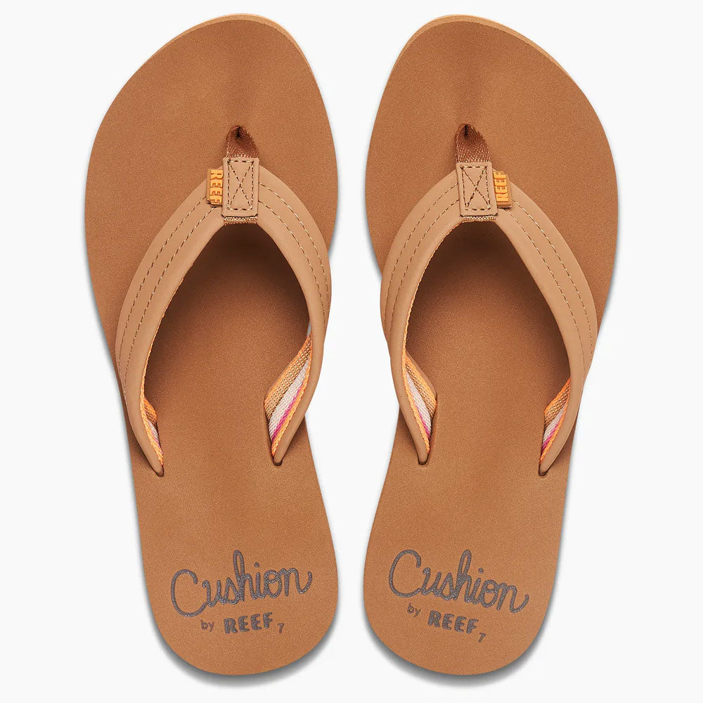 Reef Womens Cushion Breeze Flip Flops - Tan/Smoothie