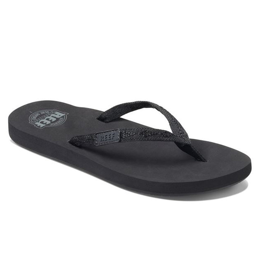 Reef Womens Ginger Flip Flops - Black/Black
