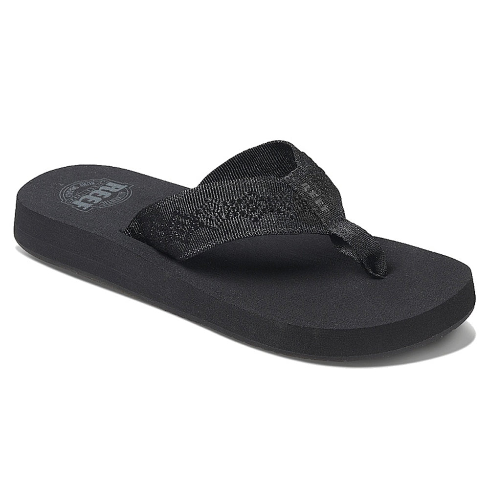 Reef Womens Sandy Flip Flops  - Black/Black