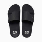 Reef Fanning Slide Sandal  - Black/Silver