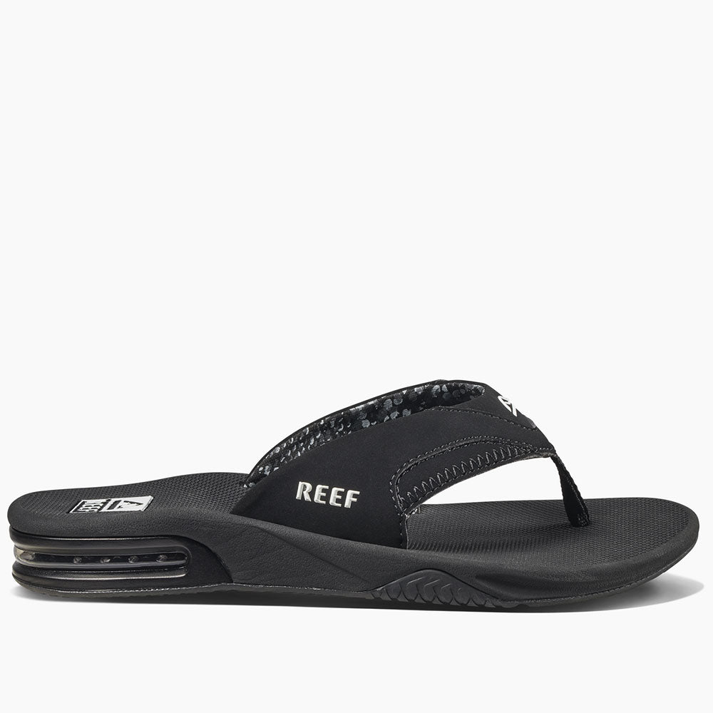 Reef Womens Fanning Flip Flops  - Black
