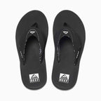 Reef Womens Fanning Flip Flops  - Black