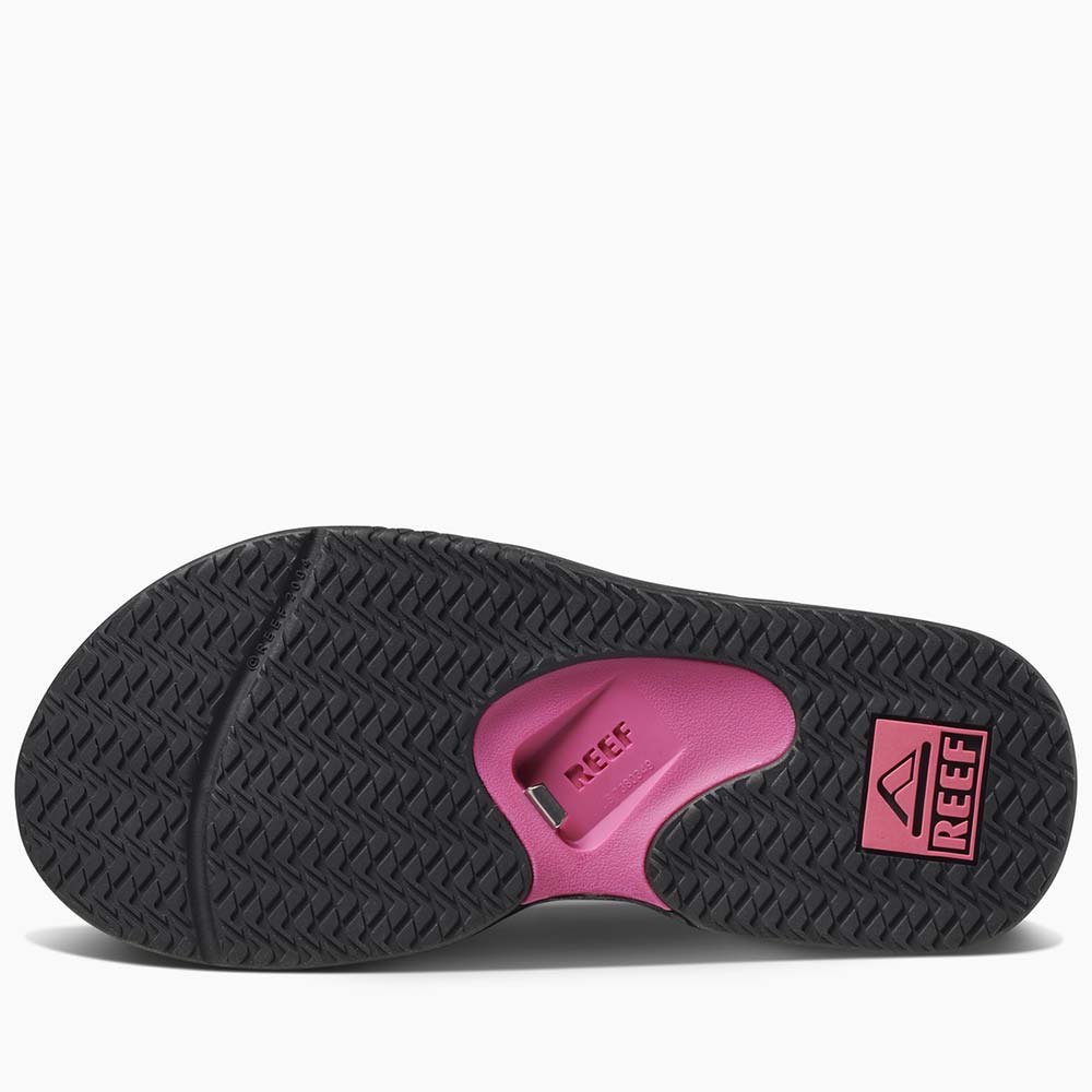 Reef Womens Fanning Flip Flops  - Black