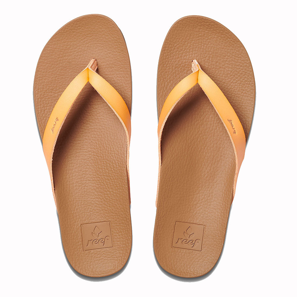 Reef Womens Cushion Bounce Court Flip Flops - Cantaloupe