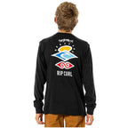 Rip Curl Boys Search Icon Long Sleeve T Shirt