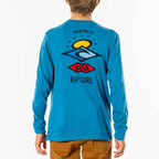 Rip Curl Boys Search Icon Long Sleeve T Shirt