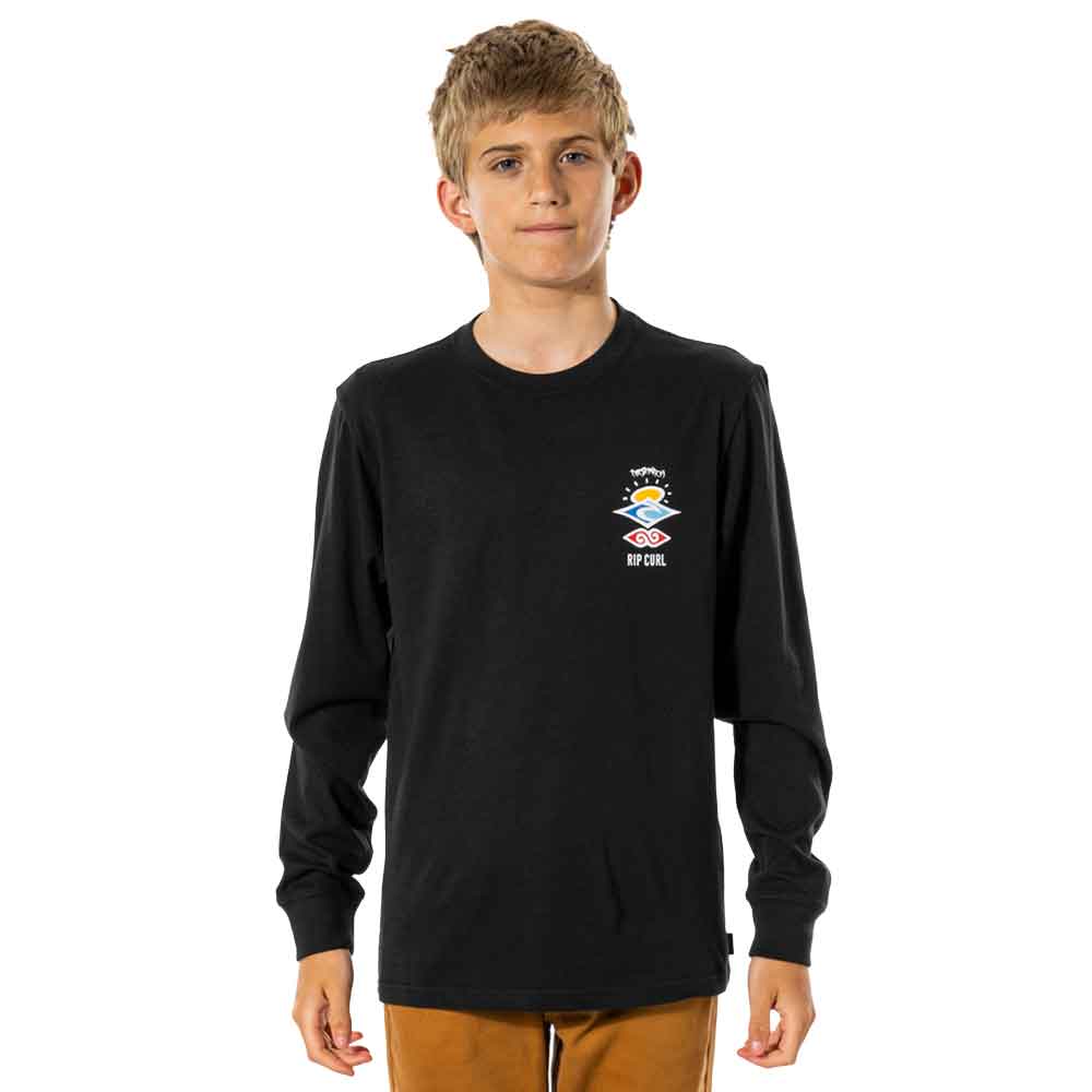 Rip Curl Boys Search Icon Long Sleeve T Shirt