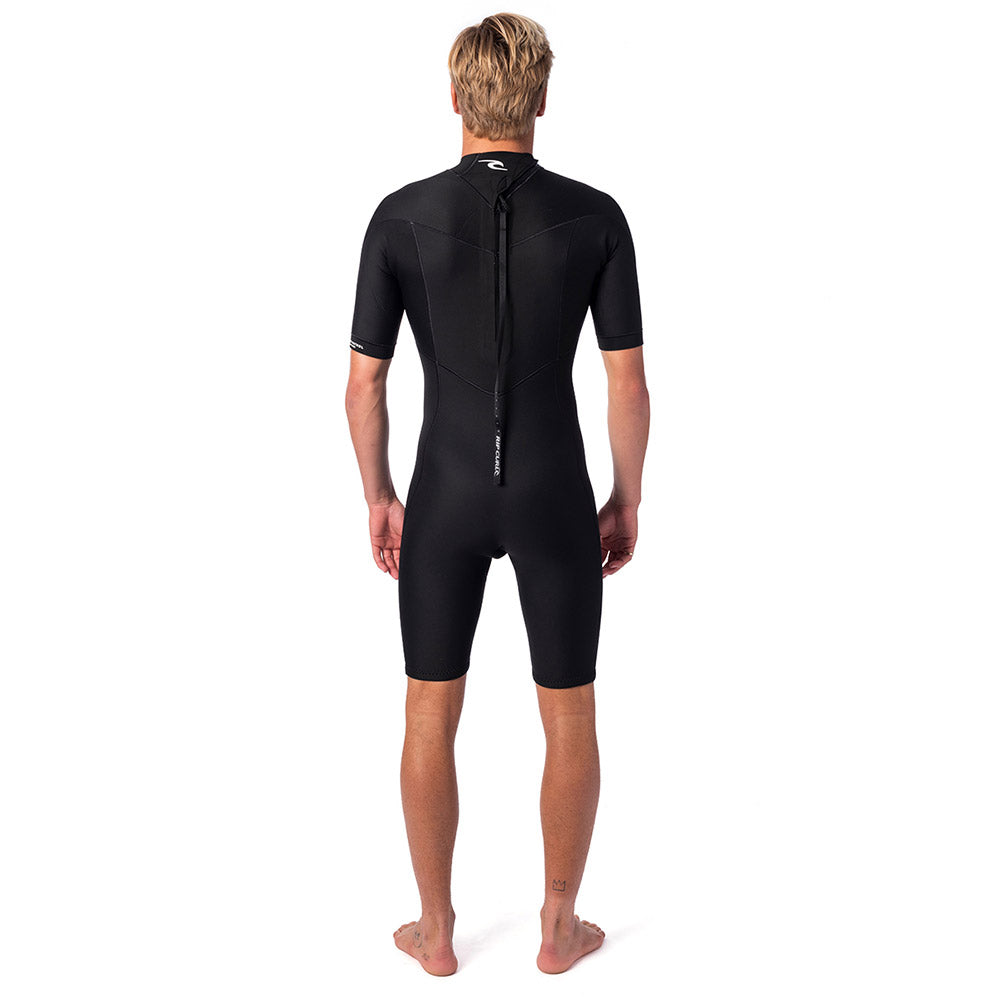 Rip Curl Dawn Patrol 2mm Back Zip Shortie Wetsuit - Black