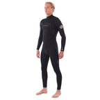Rip Curl Dawn Patrol Performance 4/3mm Chest Zip Wetsuit - Black