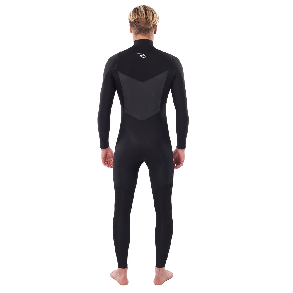 Rip Curl Dawn Patrol Performance 4/3mm Chest Zip Wetsuit - Black