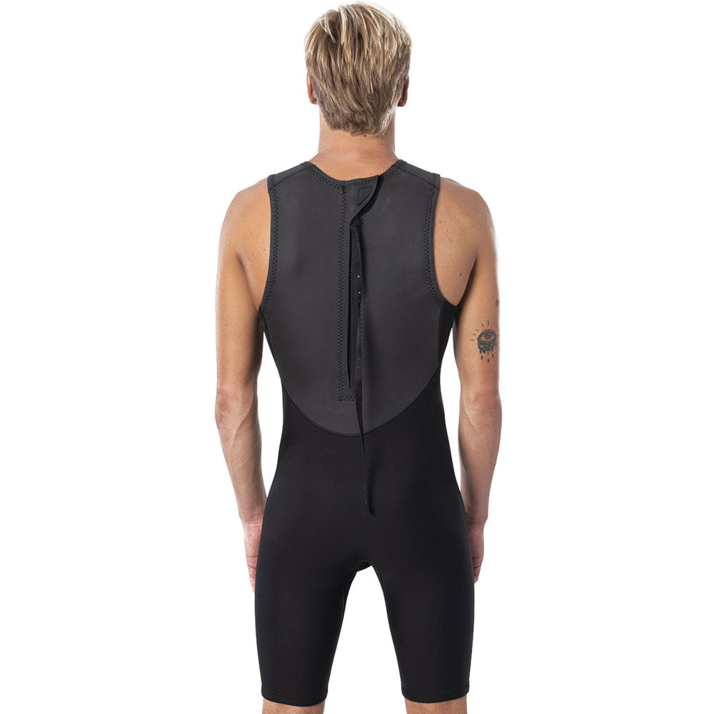 Rip Curl Dawn Patrol Short John Wetsuit - Black