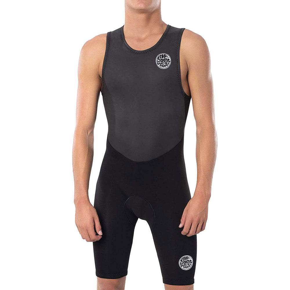 Rip Curl Dawn Patrol Short John Wetsuit - Black