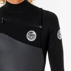Rip Curl Flashbomb 3/2mm Chest Zip Summer Wetsuit  - Slate