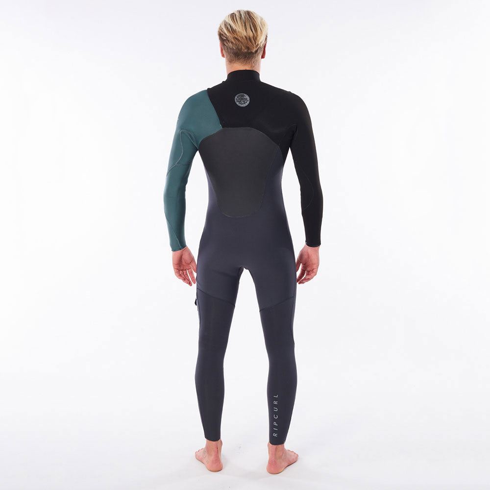 Rip Curl Flashbomb 4/3mm Chest Zip Full Wetsuit  - Green