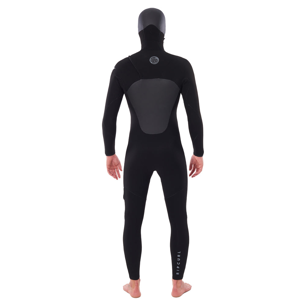 Rip Curl Flashbomb 5/4mm Hooded Chest Zip Winter Wetsuit  - Black