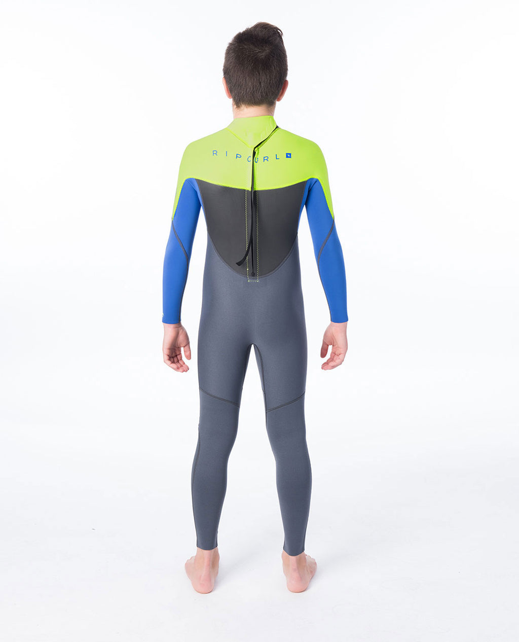 Rip Curl Junior Omega 4/3mm Back Zip Full Wetsuit  - Lime