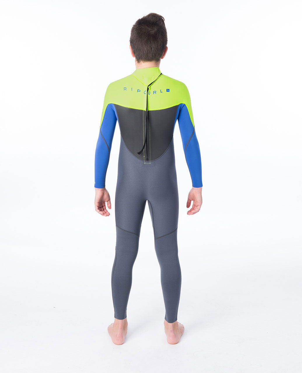 Rip Curl Junior Omega 4/3mm Back Zip Full Wetsuit  - Lime
