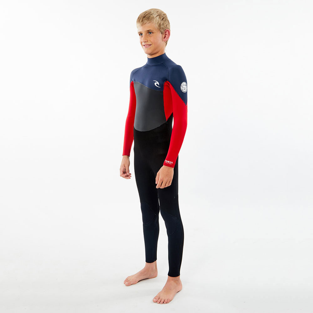 Rip Curl Junior Omega 5/3mm Back Zip Winter Wetsuit - Slate