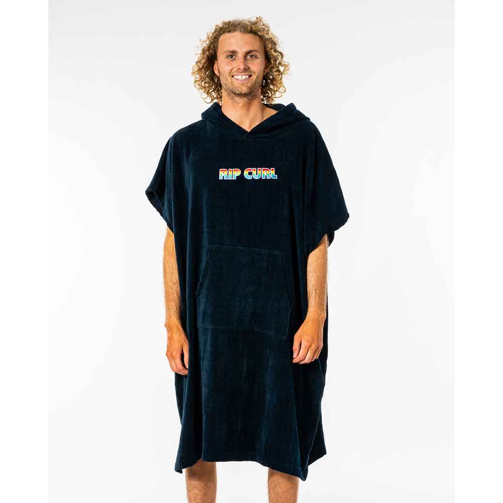 toweling robe navy