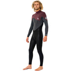 Rip Curl Omega 5/3mm Back Zip Winter Wetsuit  - Maroon