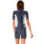 Rip Curl Womens Dawn Patrol 2/2mm Shortie Wetsuit  - Charcoal