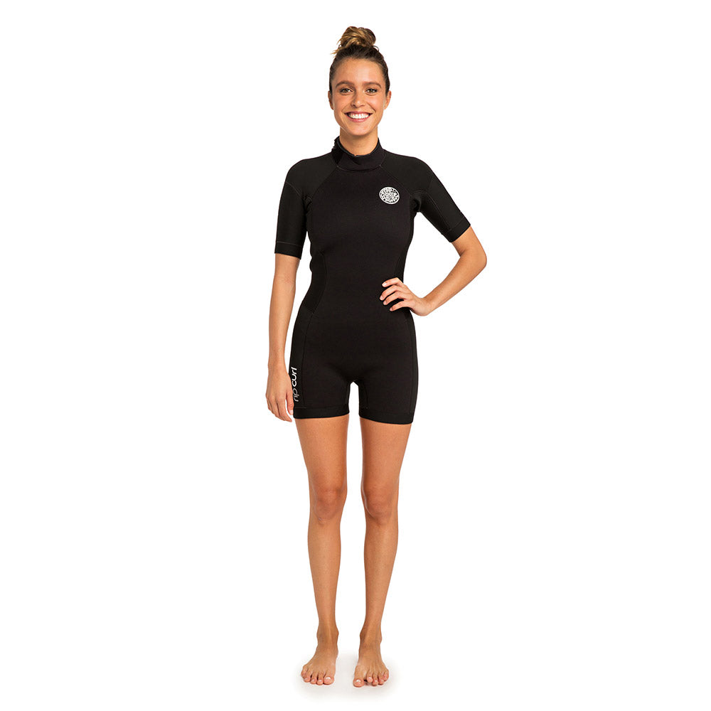 Rip Curl Womens Dawn Patrol 2/2mm Shorty Wetsuit - Black