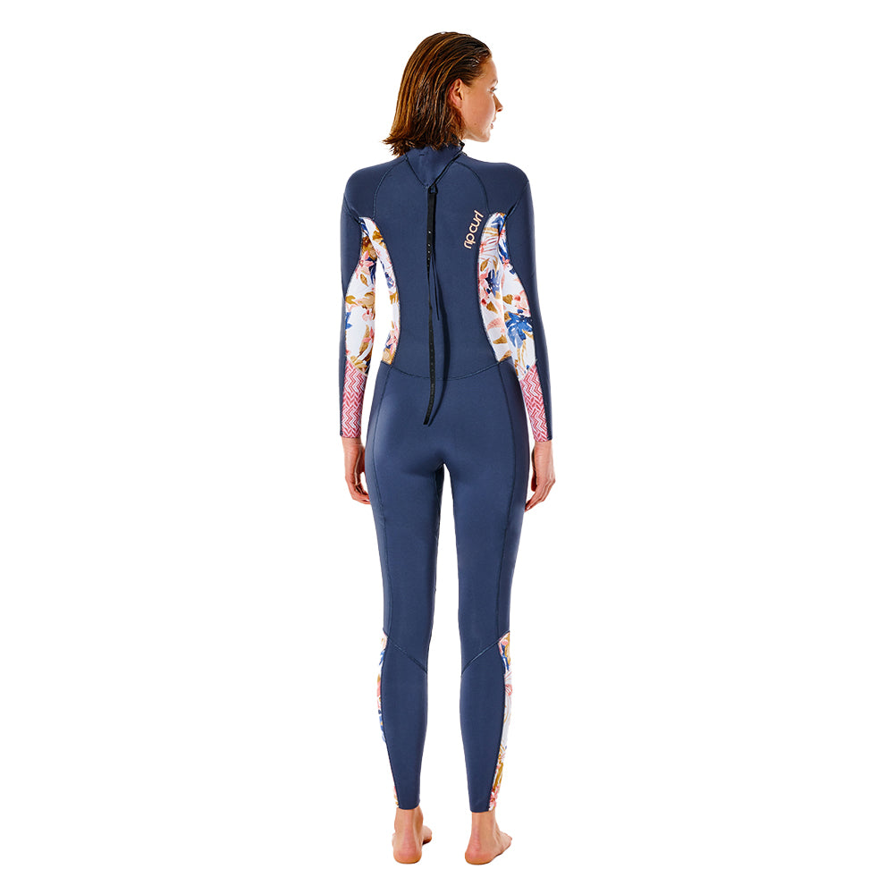 Rip Curl Womens Dawn Patrol 3/2mm B/Z Summer Wetsuit - Slate Rose