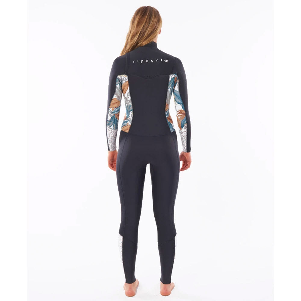 Rip Curl Womens Dawn Patrol 3/2mm C/Z Wetsuit  - Charcoal Grey