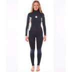 Rip Curl Womens Dawn Patrol 3/2mm C/Z Wetsuit  - Charcoal Grey