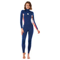 Rip Curl Womens Dawn Patrol 3/2mm Chest Zip Wetsuit  - Slate/Rose
