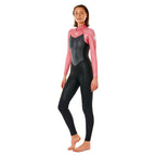 Rip Curl Womens Omega 3/2mm Back Zip Summer Wetsuit  - Dusty Rose