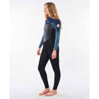 Rip Curl Womens Omega 5/3mm Back Zip Winter Wetsuit  - Green