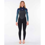 Rip Curl Womens Omega 5/3mm Back Zip Winter Wetsuit  - Green