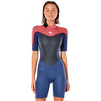 Rip Curl Womens Omega Shortie Wetsuit  - Slate Rose