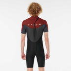 Rip Curl Omega 1.5mm Back Zip Shortie  - Maroon